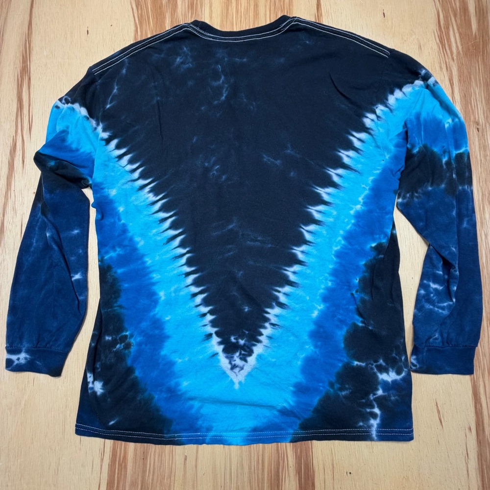 Pink Floyd Tie Dye Long Sleeve Shirt XL 2012 Dark Side of the Moon Liquid Blue - Picture 7 of 9